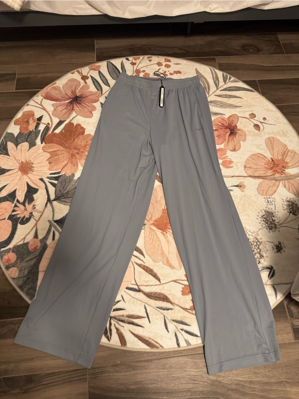 Nike SKIMS Wide Leg Wide-Leg Pull-On Pants in Light Slate
